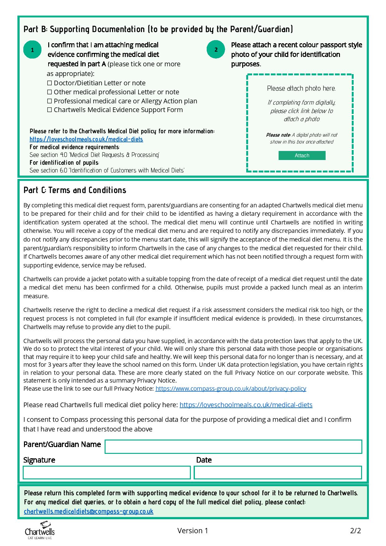 School Lunch Information - The Cambridge Primary School